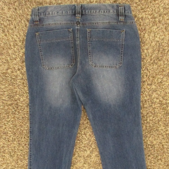 Prana Jeans Women's 6 Dark Wash Honor‎ Mid Rise Straight Leg Stretch Denim - Picture 4 of 7